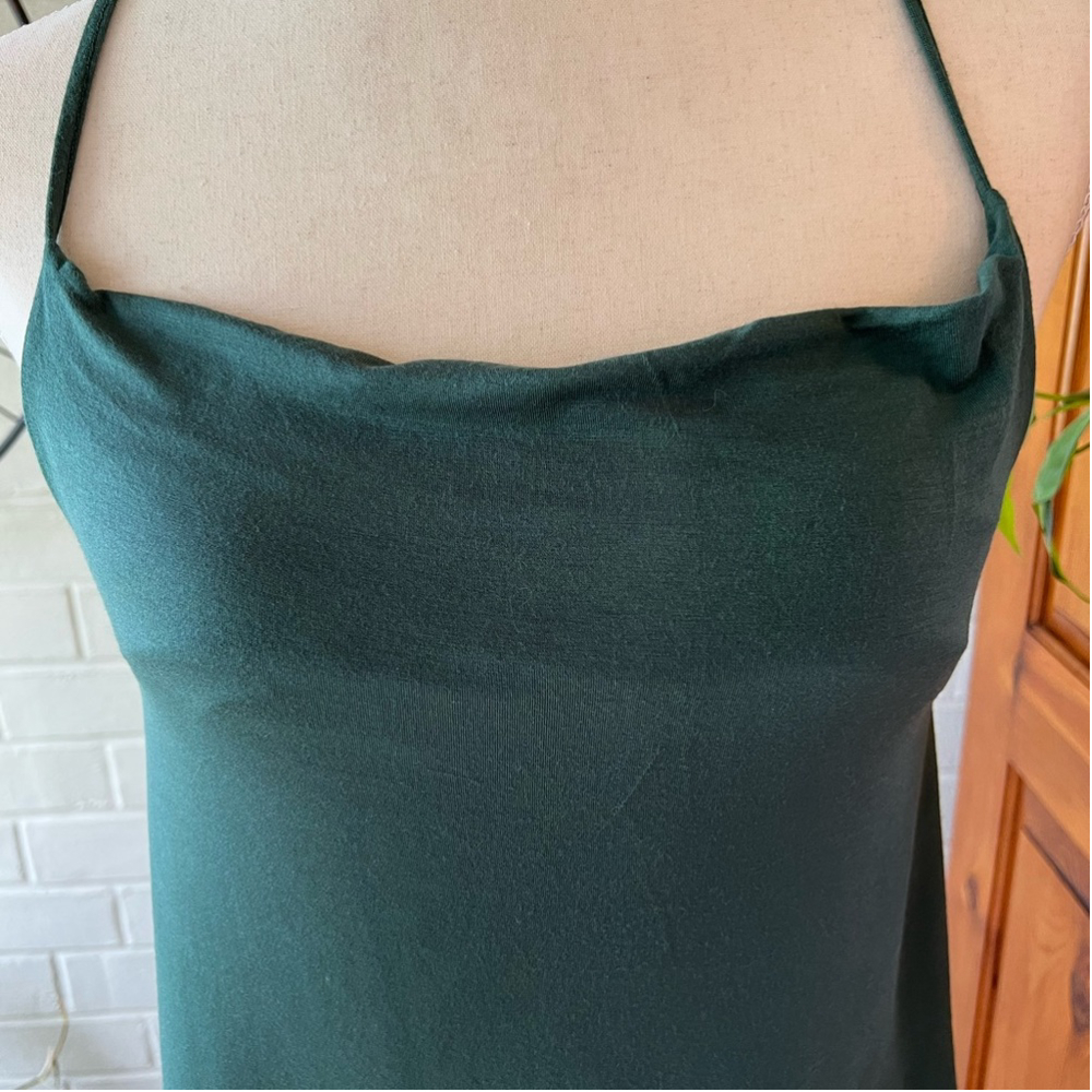 American Eagle soft and sexy spaghetti straps crop top olive green size … - Picture 5 of 7